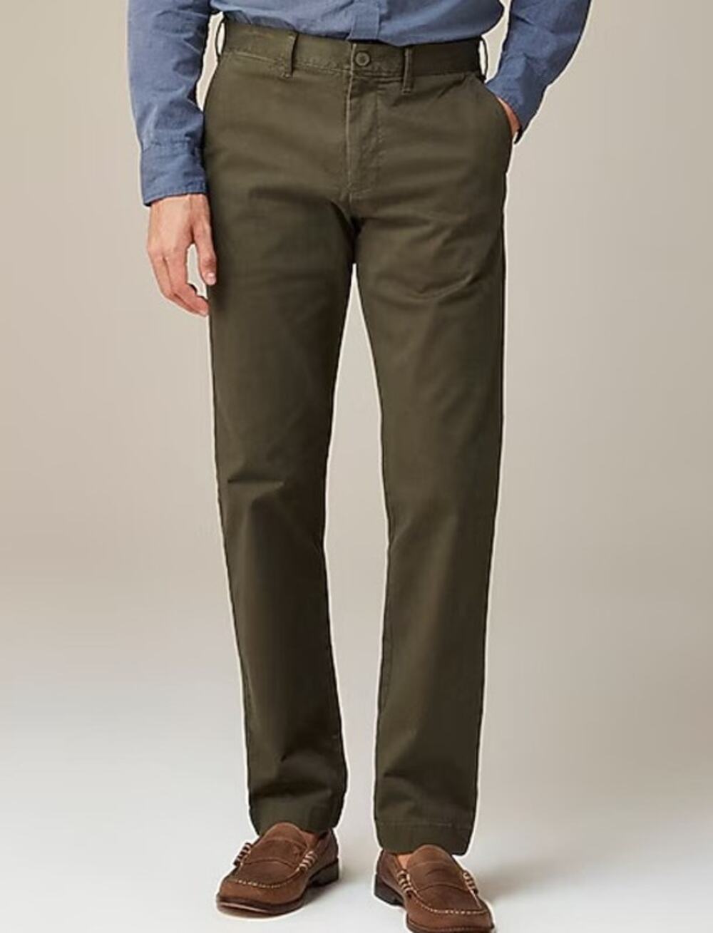 J.crew Stretch Classic Chino Skinny Pant 30/30 Olive Workwear Casual Everyday